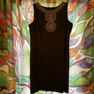 Dress I.N. Studio black with embellishments 12P like new